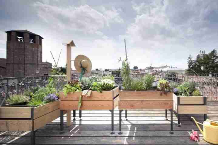Orto sul balcone o sul terrazzo-Tavoli di coltivazione