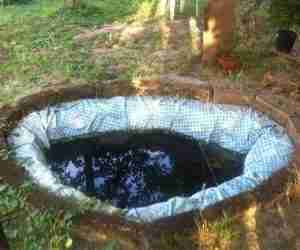 Il ciclo dell'acqua e la progettazione dell'orto in permacultura - piccolo stagno nell'orto