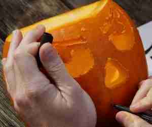 foto di halloween-zucche intagliate